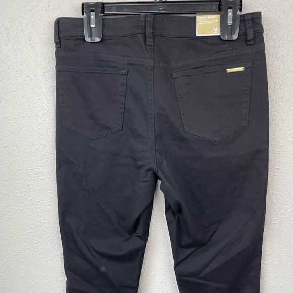 MICHAEL Michael Kors Black Selma Skinny High Rise Jeans Size 8 - Picture 6 of 8